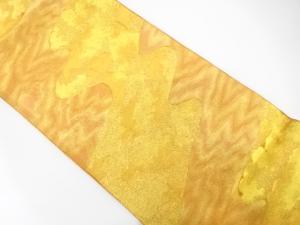 霞模様織り出し　袋帯